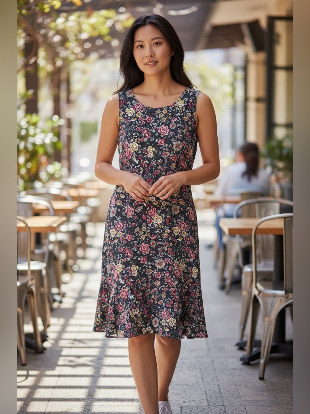 LOFT Outlet Floral Fit & Flare Dress Size 2